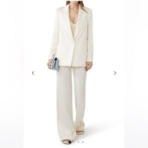 Alice + Olivia Denny Satin Crepe Blazer